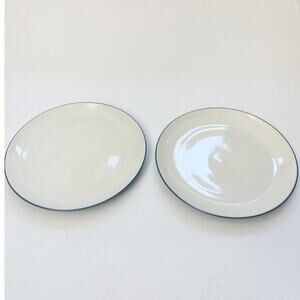 SET of 2‎ Noritake COLORWAVE BLUE 8484 Round Coupe Dinner Plate(s) 10.5" Used